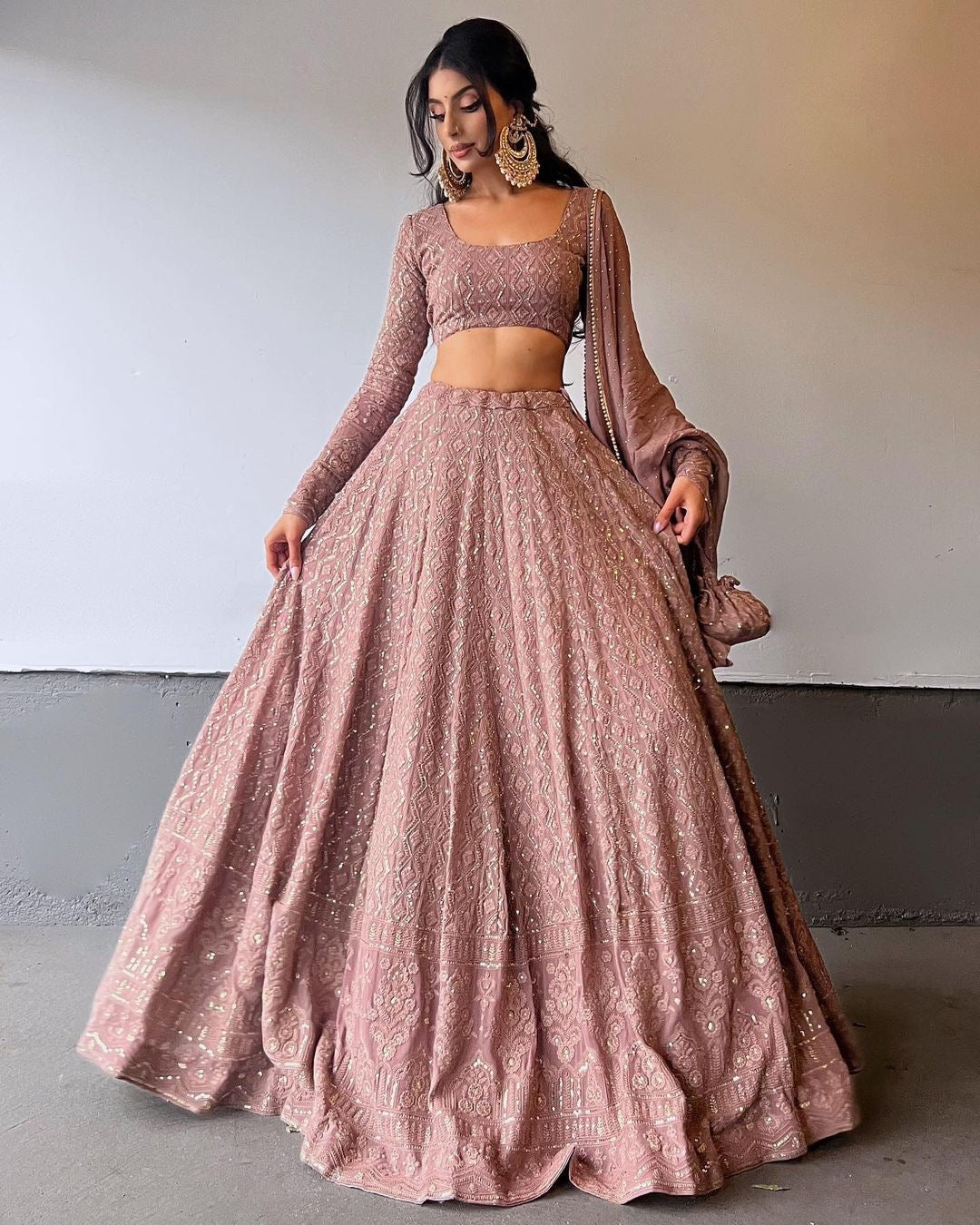 Bridal Lehenga Best Wedding Dress Color For Dark Skin CHOCOLATE