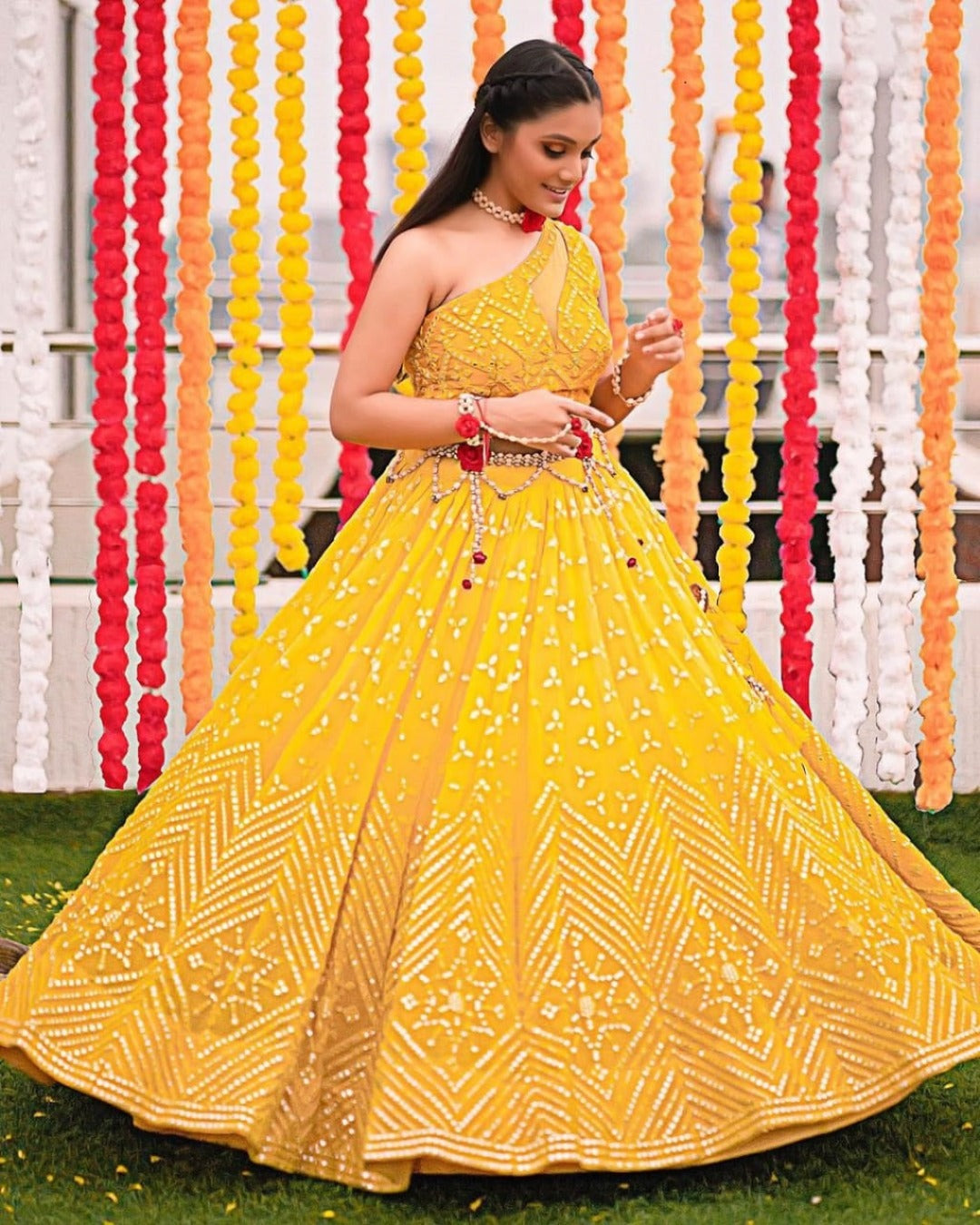 Yellow Lehenga Choli Design Yellow Lehenga Cotton Ka Buy Mustard