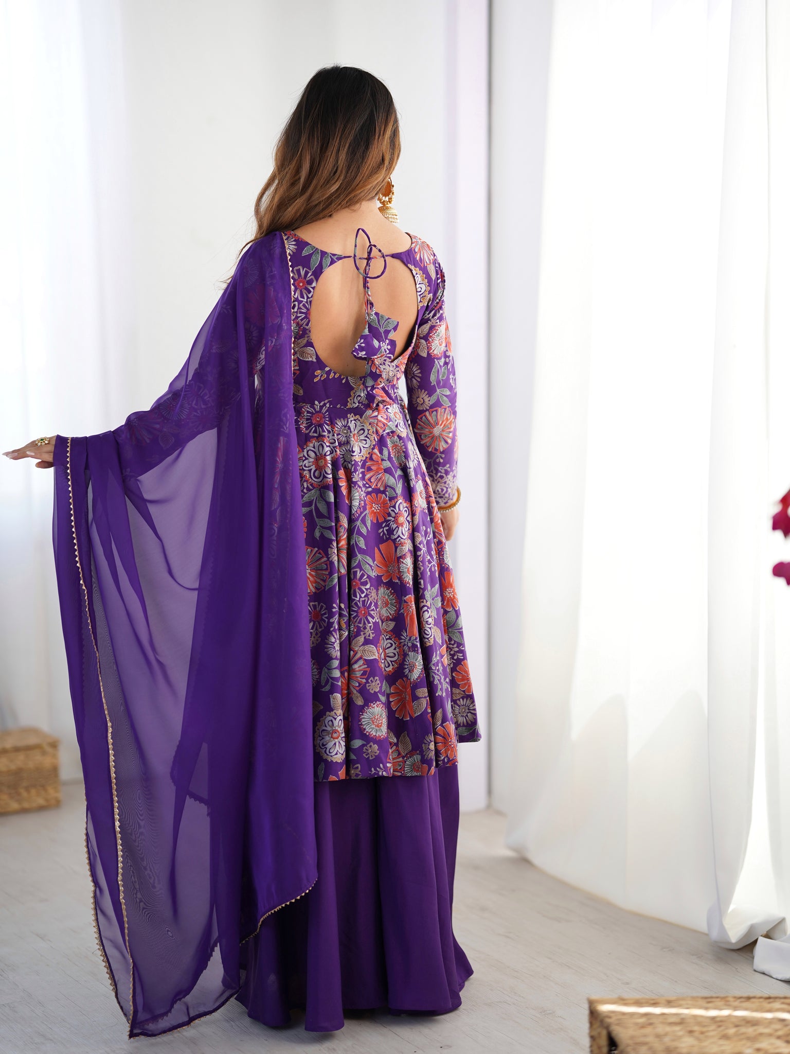 Purple Kediya Suit 