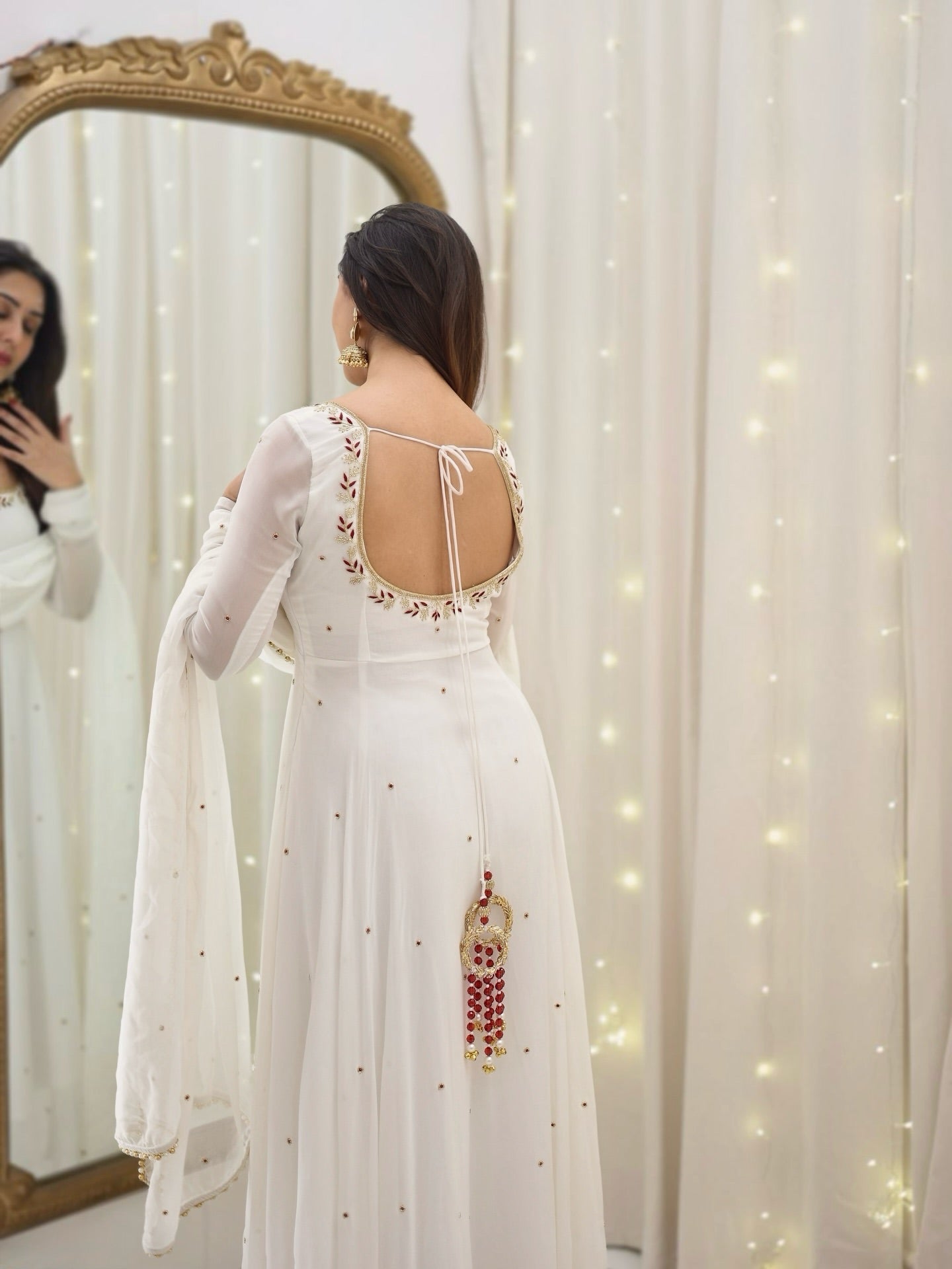 HEAVENLY APSARA ANARKALI SUIT SET OF 3