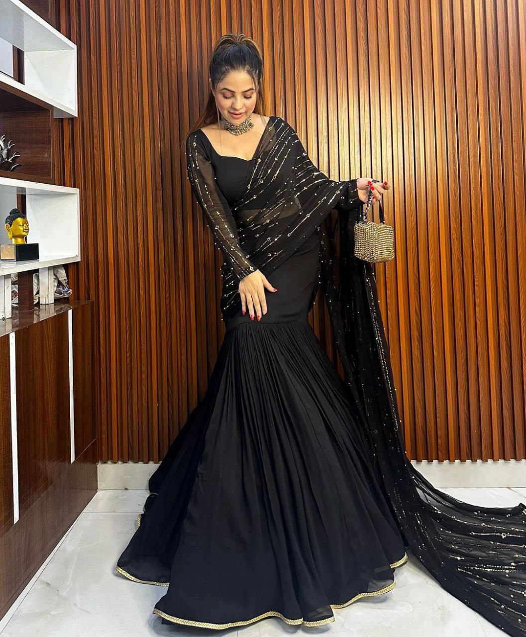 Awesome Designer Zari Silk Half Saree Lehenga South Indian Style With –  urban-trend.co.in