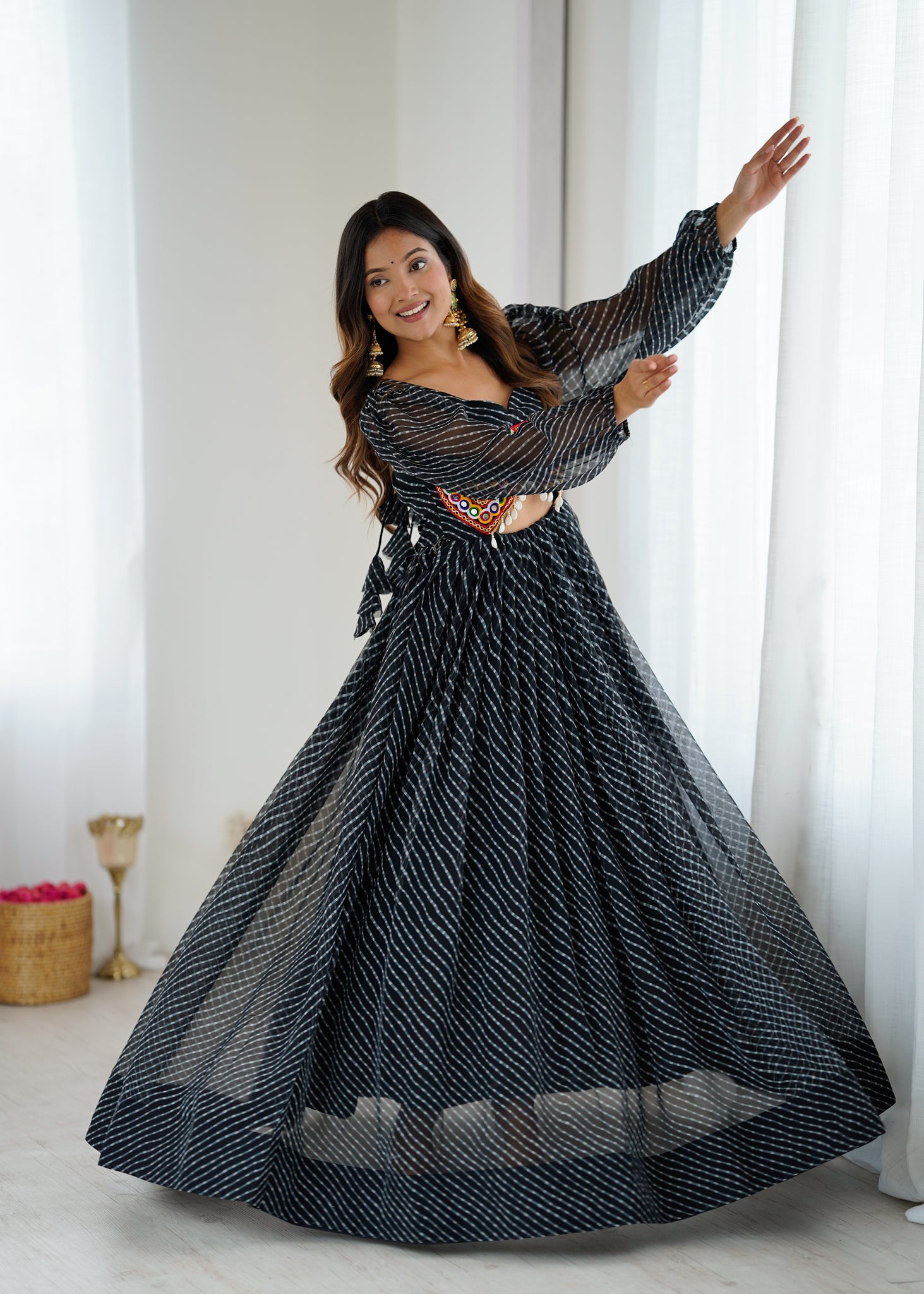 PREMIUM GEORGETTE MAXI WITH DIGITAL PRINT & CHAIN-STITCH WORK