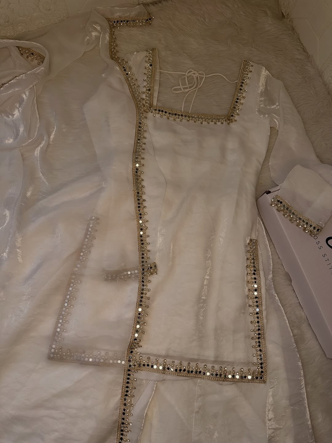 PREMIUM WHITE SHARARA SET FOR FESTIVE & PARTY WEAR