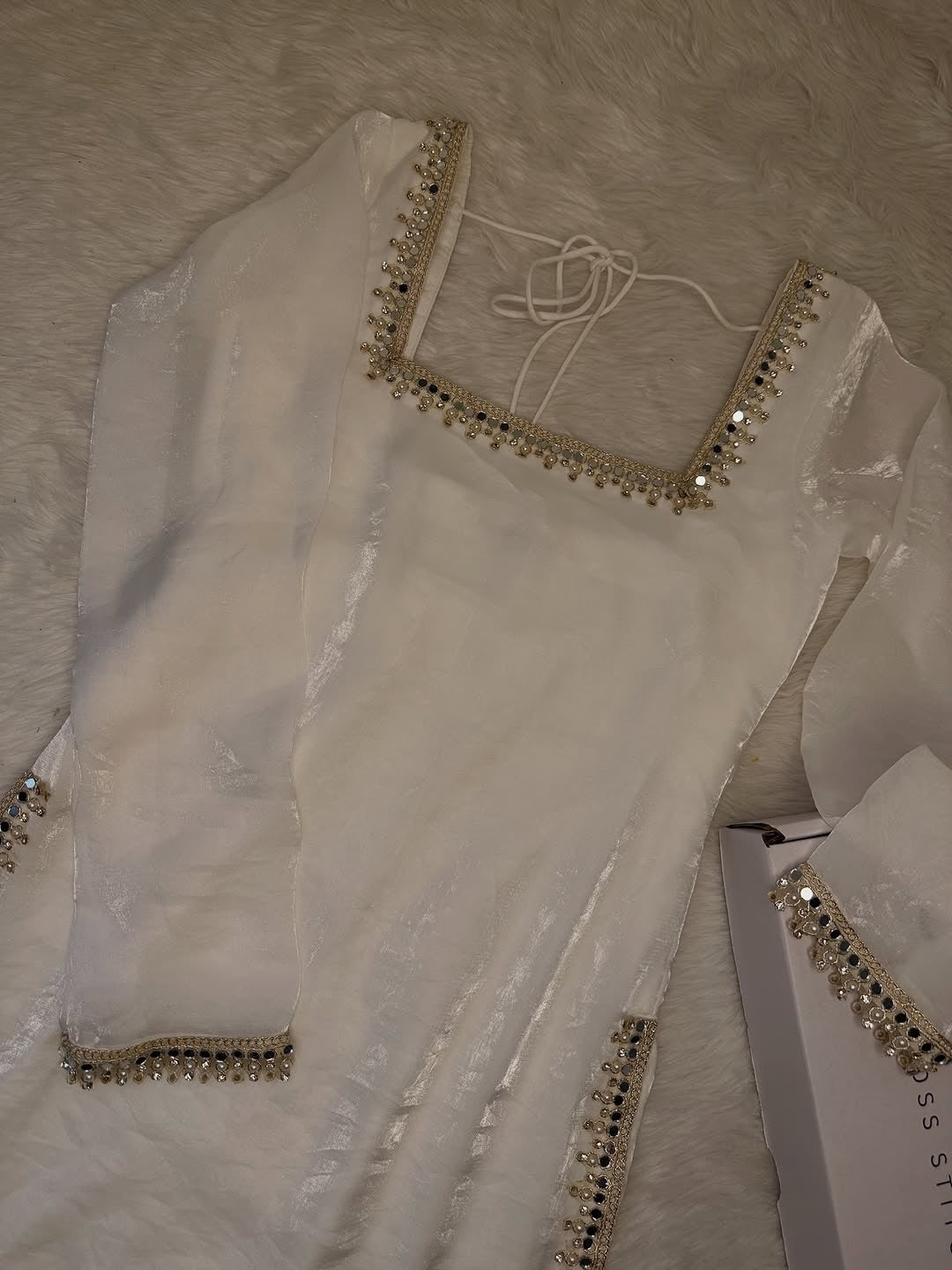 PREMIUM WHITE SHARARA SET FOR FESTIVE & PARTY WEAR