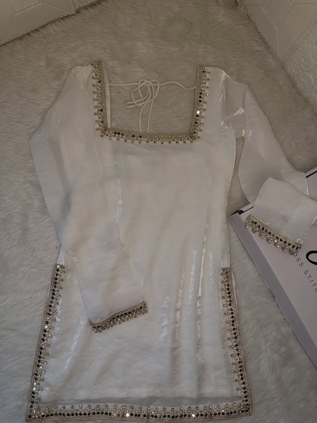 PREMIUM WHITE SHARARA SET FOR FESTIVE & PARTY WEAR