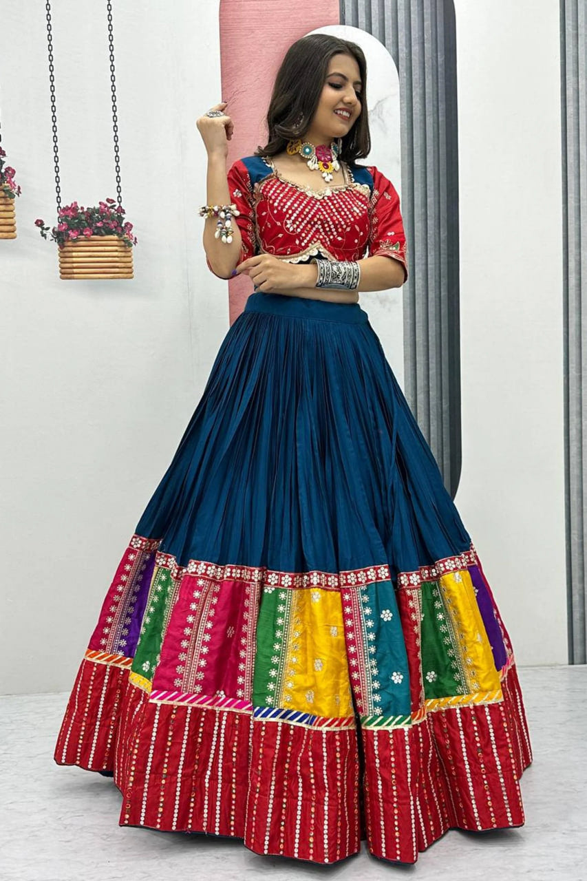 RAMA GREEN TRADITIONAL COTTON CHANIYA CHOLI