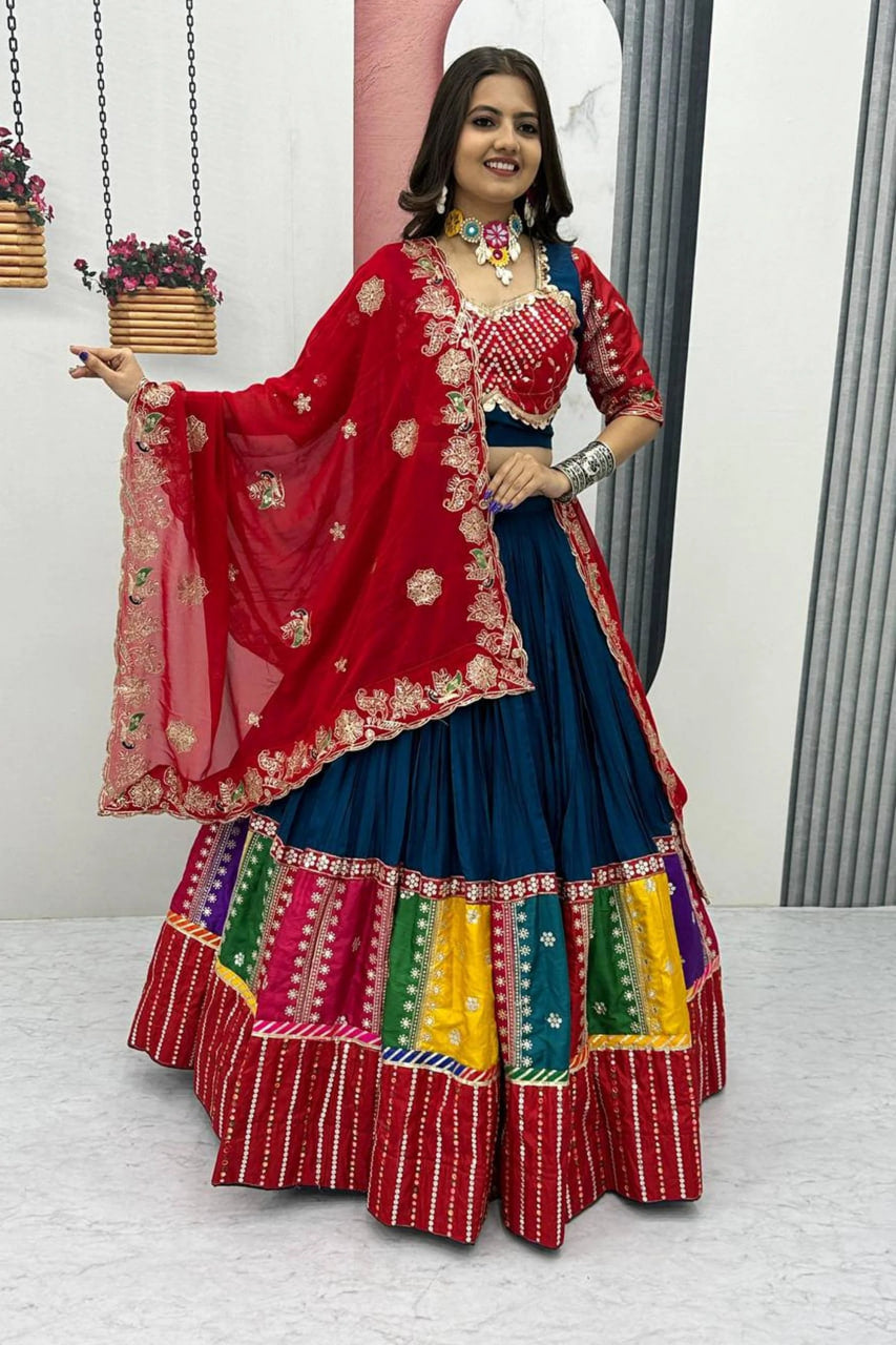 RAMA GREEN TRADITIONAL COTTON CHANIYA CHOLI