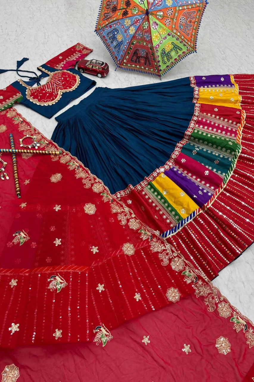 RAMA GREEN TRADITIONAL COTTON CHANIYA CHOLI