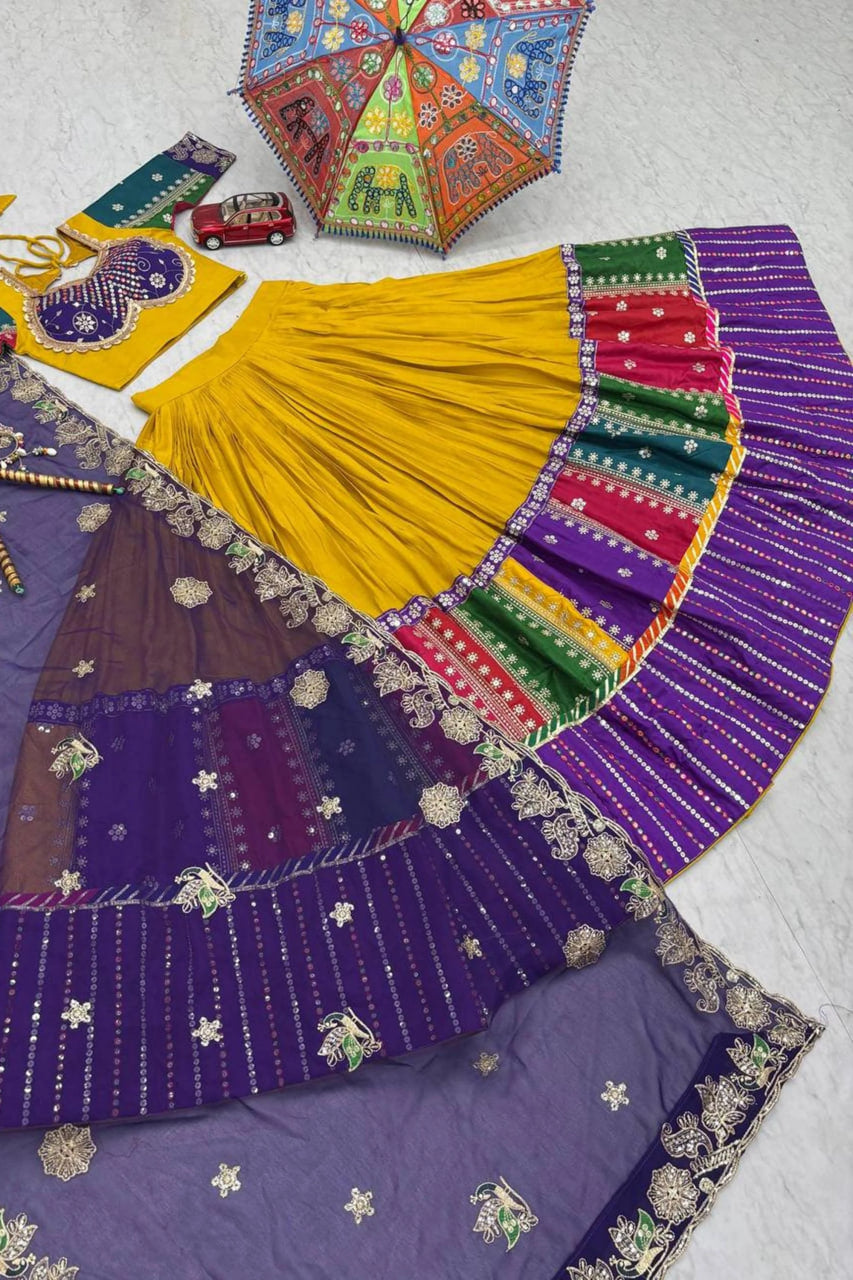YELLOW TRADITIONAL COTTON CHANIYA CHOLI