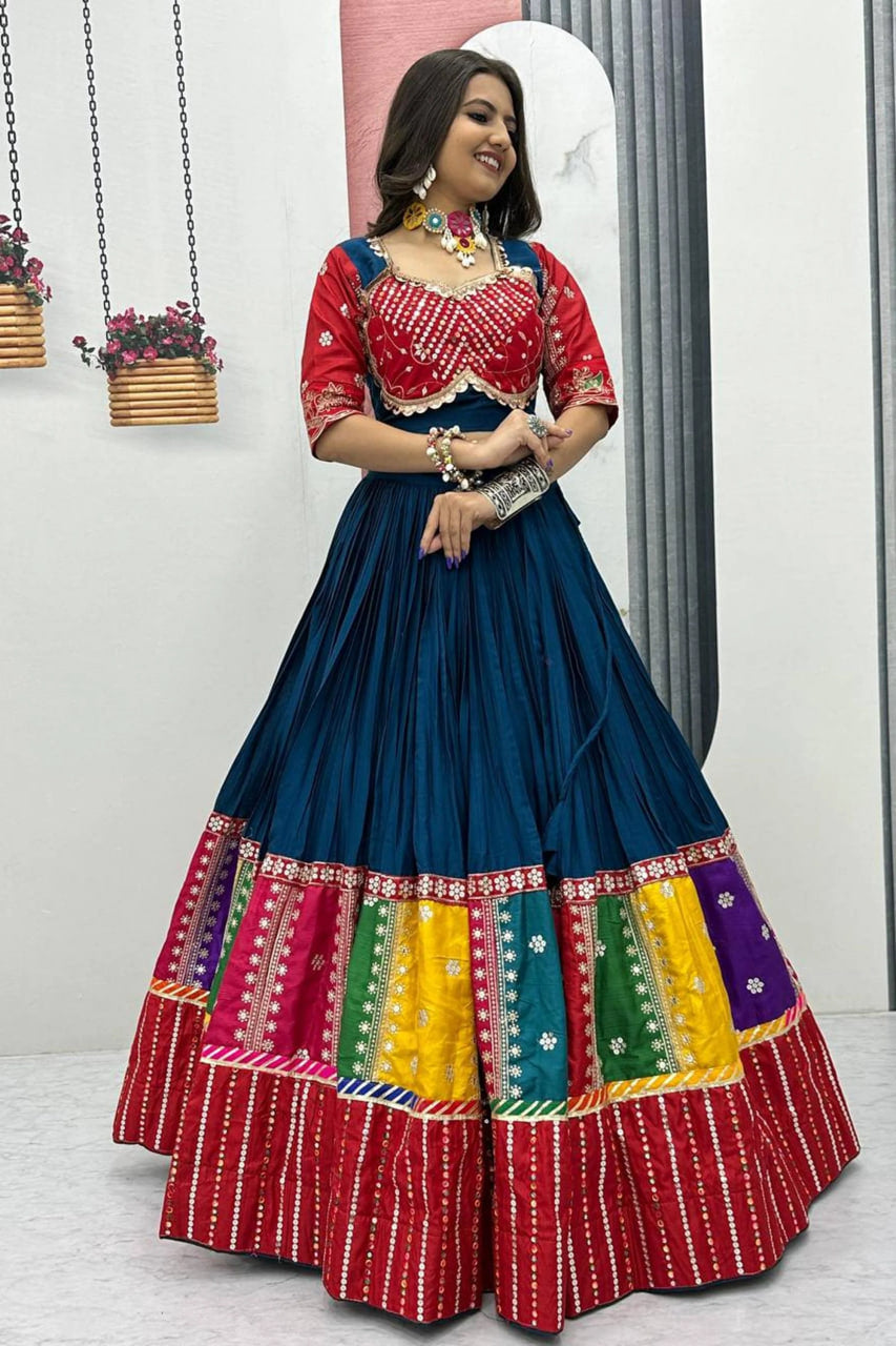 RAMA GREEN TRADITIONAL COTTON CHANIYA CHOLI