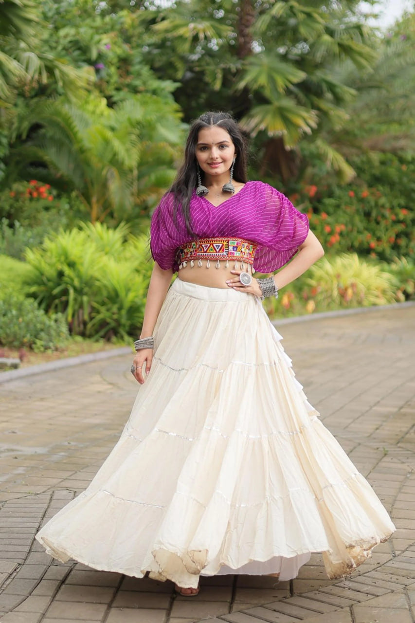 12-METER HUGE FLARED LEHENGA WITH WINE DESIGNER BLOUSE