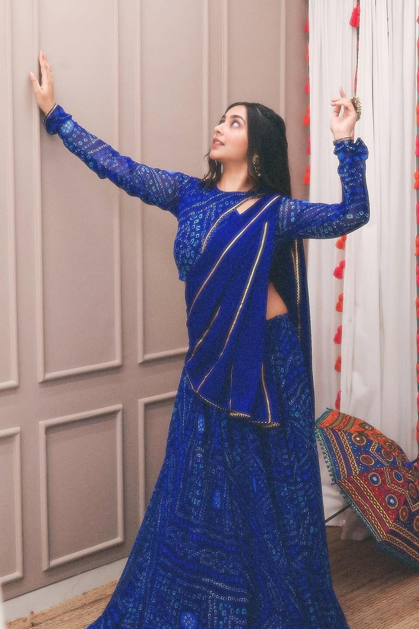 BANDHEJ PRINT SHARMIN PANJWANI INSPIRED LEHENGA CHOLI